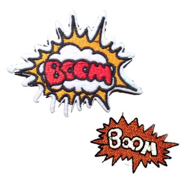 Iron-On 'Boom' Patches