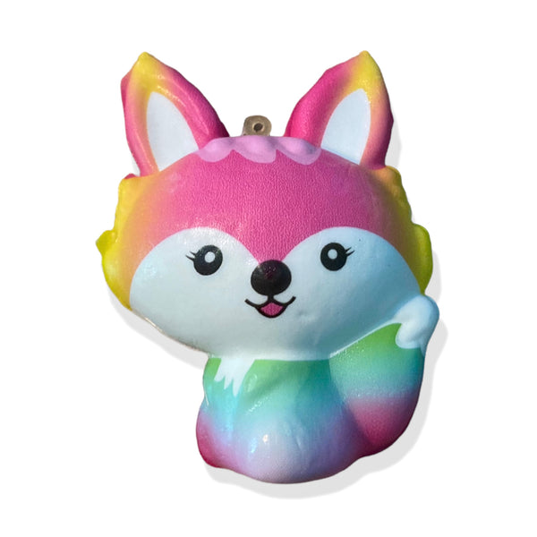 Slow Rise Rainbow Fox Squishy
