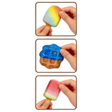 Slow Rise Ombré Rainbow Mini Popsicle Squishy