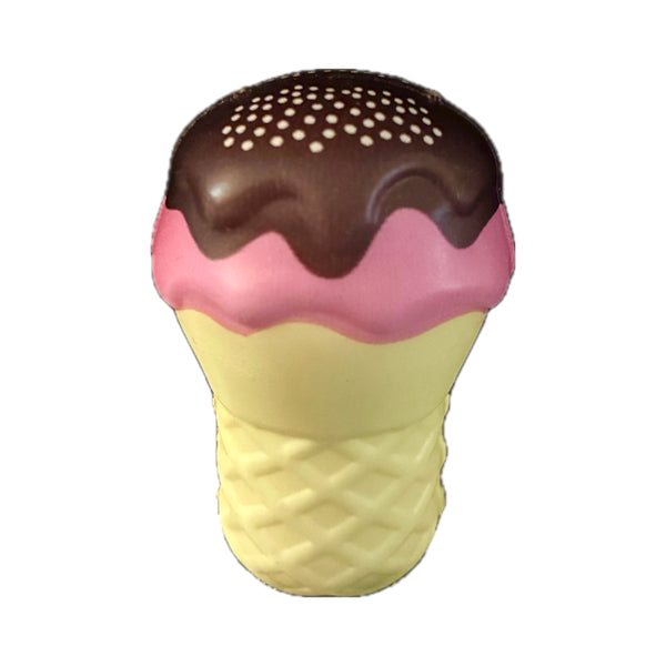 Slow Rise Chocolate Ice Cream Cone Mini Squishy