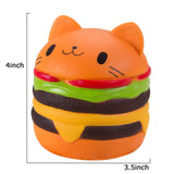 Jumbo Slow Rise Cat Burger Squishy