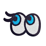 Iron-On Sequin Eyes Patch