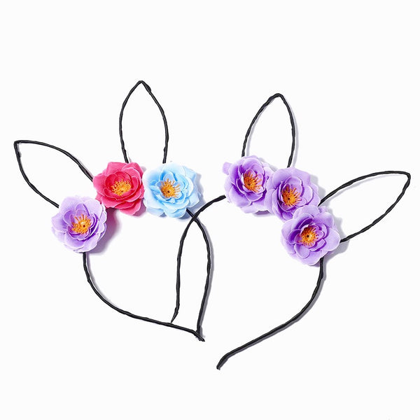 Floral Bunny Ear Headbands!