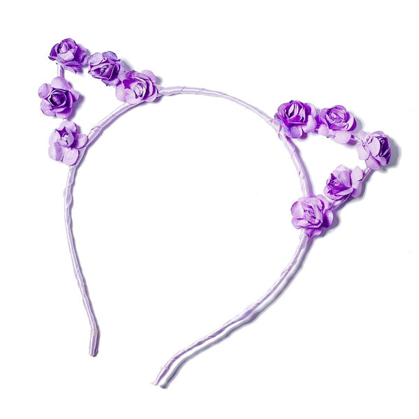 Floral Cat Ear Headbands