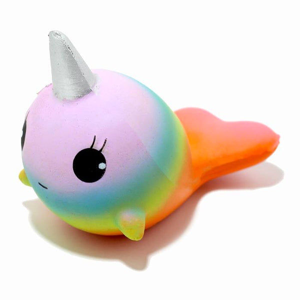 Slow Rise Rainbow Narwhal Squishy