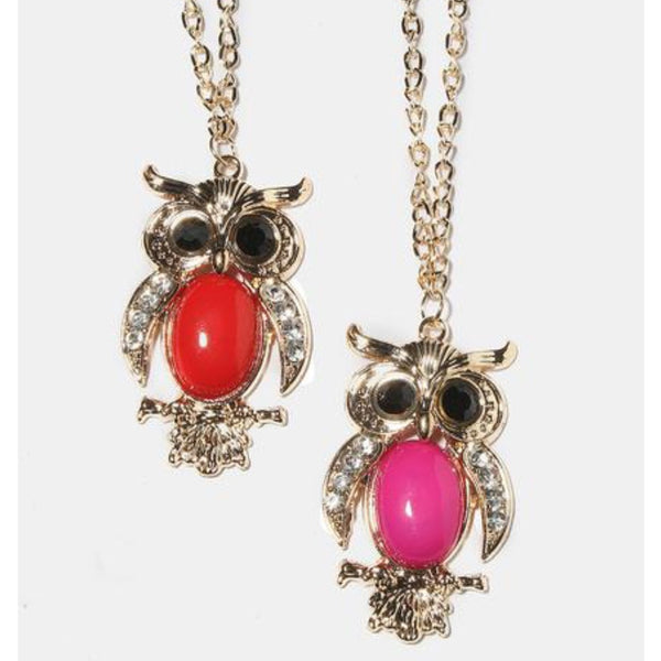 Cute Owl Pendant Necklaces