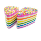 Jumbo Slow Rise Rainbow Sprinkles Cake Squishy