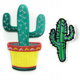 Iron-On Cactus Patches Set!